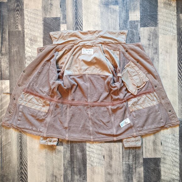 We the Free People Saturday Utility Jacket XS Brown Tan - Picture 2 of 9